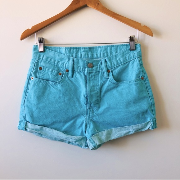 Levi’s High Rise 501 Denim Shorts - Picture 2 of 8
